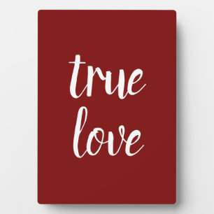 Placa Expositora "Verdadero amor" Pequeño Rótulo de mesa