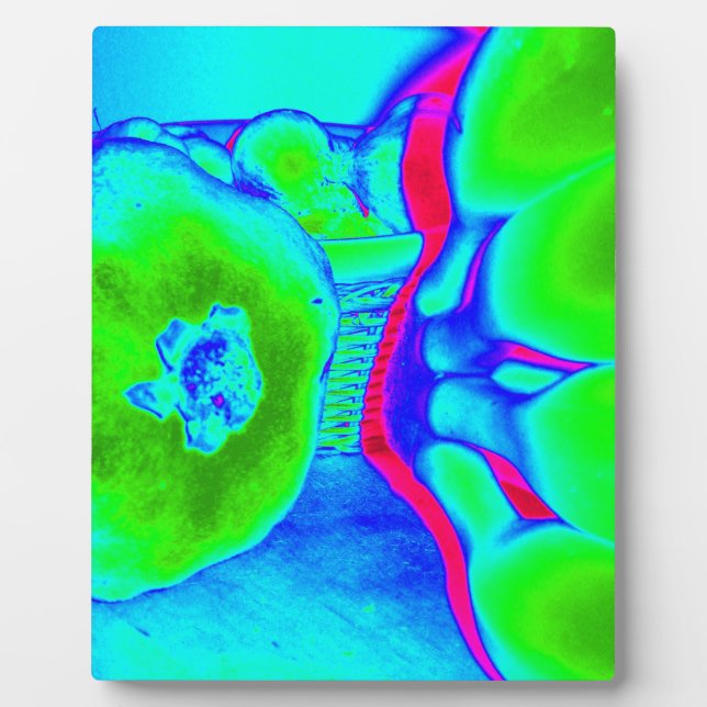 Placa Expositora verde de fruto fluorescente (Frente)