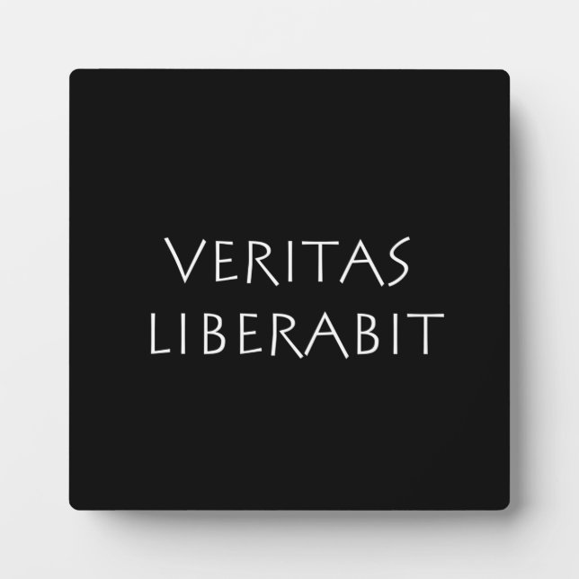 Placa Expositora Veritas liberabit (Frente)