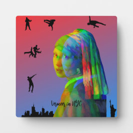 Placa Expositora Vermeer en Nueva York