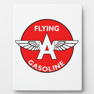 Placa Expositora Versión plana de gasolina Flying A