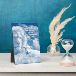 Placa Expositora Verso de la Biblia Cristiana inspiradora por la fu