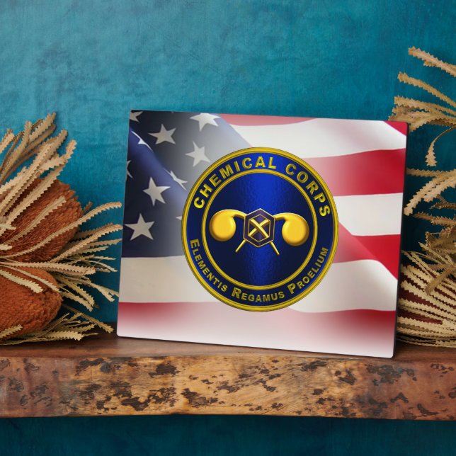 Placa Expositora Veterano del Cuerpo Químico (Lado)