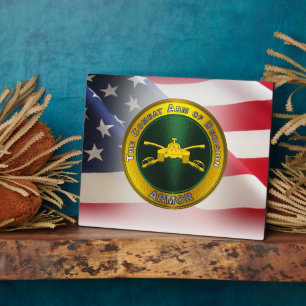 Placa Expositora Veterano del Ejército Armor