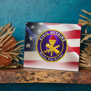 Placa Expositora Veterano del Ejército de Asuntos Civiles