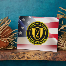 Placa Expositora Veterano del Ejército de Guerra Electrónica