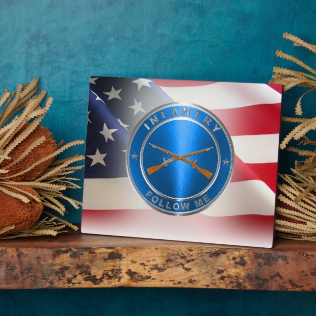 Placa Expositora Veterano del Ejército de Infantería (Lado)