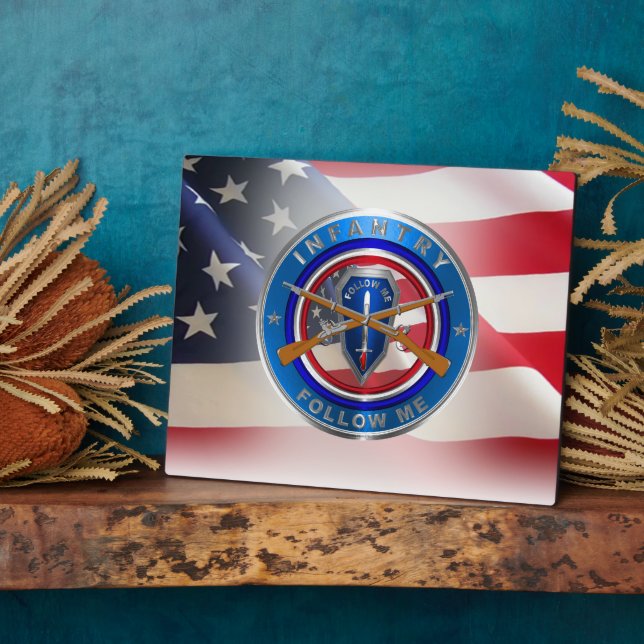 Placa Expositora Veterano del Ejército de Infantería (Lado)