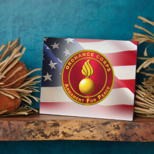 Placa Expositora Veterano del Ejército de los Cuerpos de Defensa