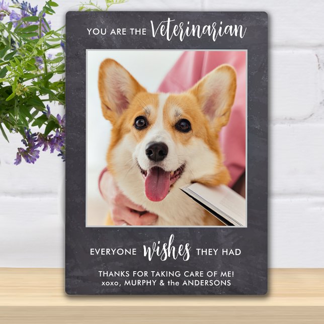Placa Expositora Veterinaria Gracias Mascota Personalizado Foto Per (Subido por el creador)