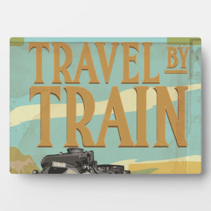 Placa Expositora Viajar en Tren