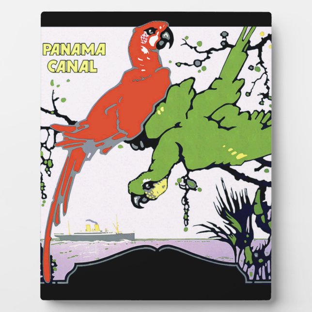 Placa Expositora Viaje al canal de Panamá (Frente)
