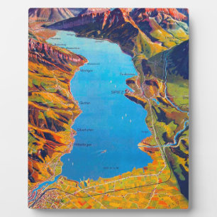 Placa Expositora Viaje al lago de Thun Suiza