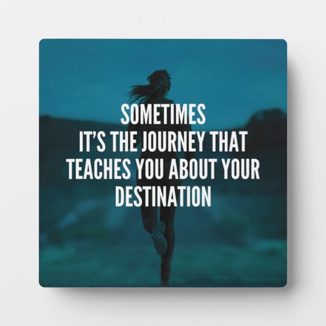 Placa Expositora Viaje de Fitness - Motivación del entrenamiento fe (Frente)