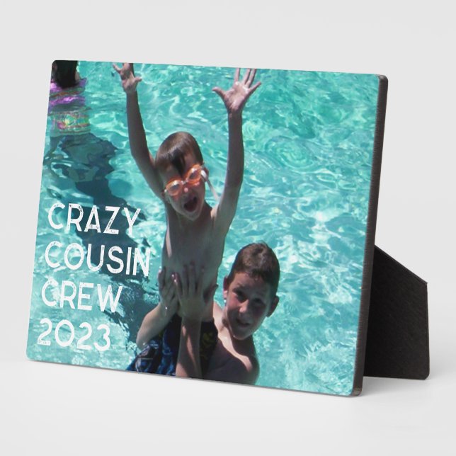 Placa Expositora Viaje de primos a la familia de los abuelos Foto (Lado)