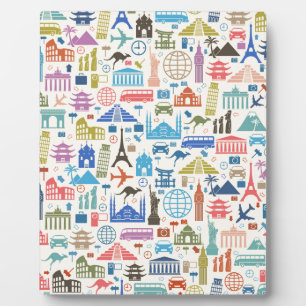 Placa Expositora viaje en el mundo