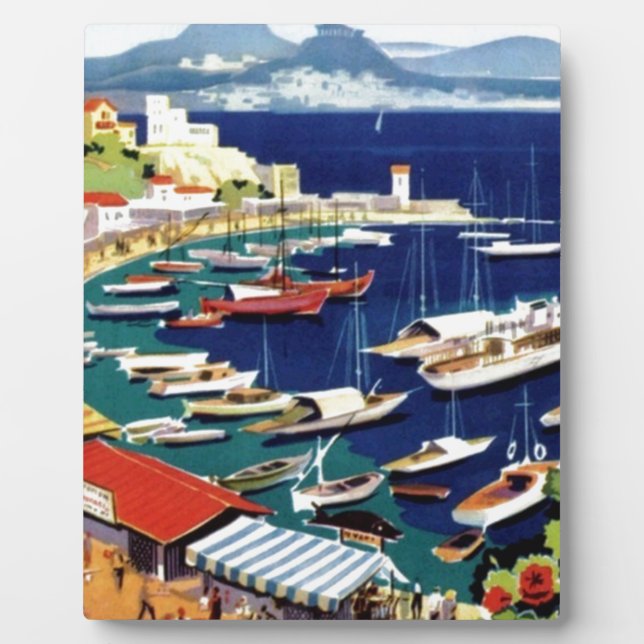 Placa Expositora Viajes de época Atenas Grecia (Frente)