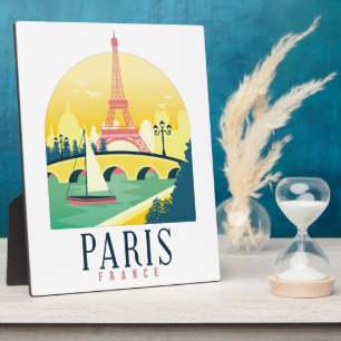 Placa Expositora Viajes románticos en París Francia