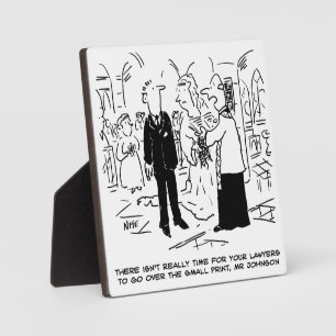 Placa Expositora Vicar, Boda del Servicio de la Iglesia, dice no a 