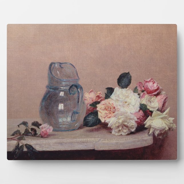Placa Expositora Vida con Rosas, 1889 (aceite sobre lienzo) (Frente)