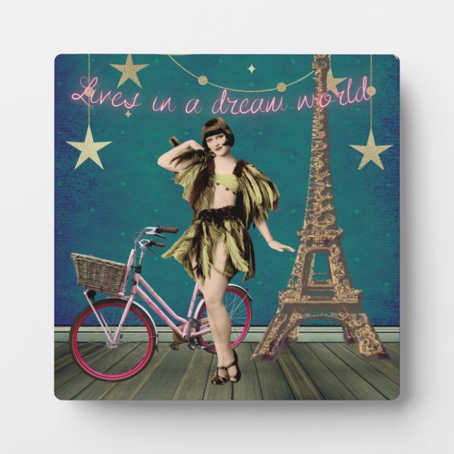 Placa Expositora Vidas En Un Mundo De Sueño, El Arte Alterado Funky (Frente)