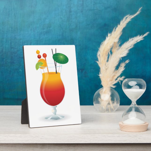 PLACA EXPOSITORA VIDRIO DE COCKTAIL (Lado)