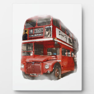 Placa Expositora Viejo Red London Bus