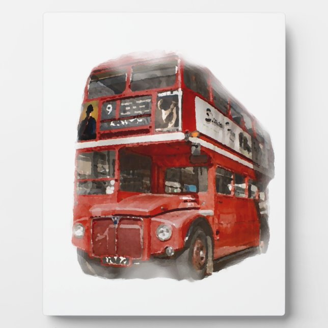 Placa Expositora Viejo Red London Bus (Frente)