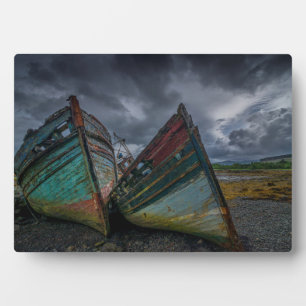 Placa Expositora Viejos barcos pesqueros