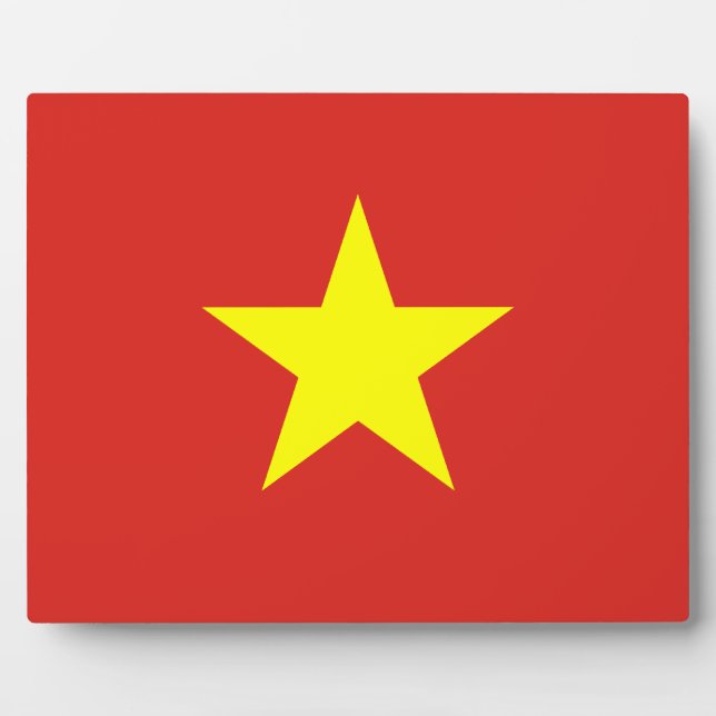 Placa Expositora Vietnamese Flag (Frente)