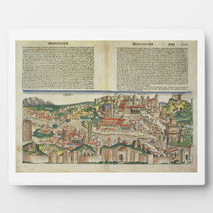 Placa Expositora View of the City of Rome, from the Nuremberg Chron