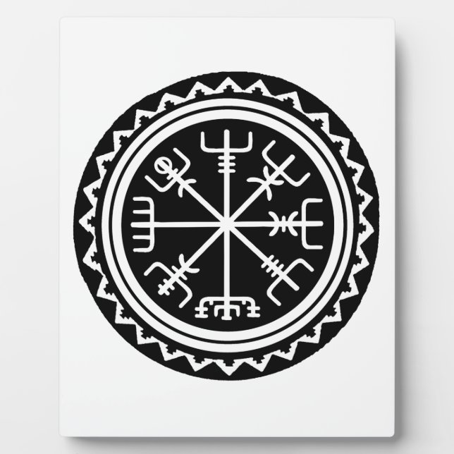 Placa Expositora Viking Vegvisir Compass (Frente)