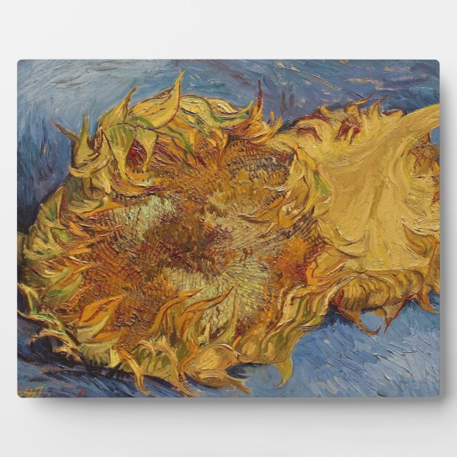 Placa Expositora Vincent van Gogh | Girasoles, 1887 (Frente)