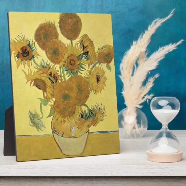 Placa Expositora Vincent van Gogh | Girasoles, 1888 (Lado)
