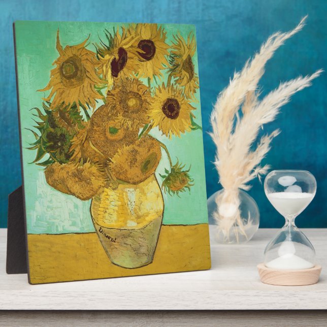 Placa Expositora Vincent van Gogh | Girasoles, 1888 (Lado)