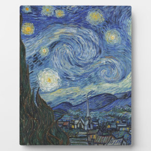 Placa Expositora Vincent van Gogh   Noche estrellada, junio de 1889