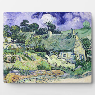 Placa Expositora Vincent van Gogh   Thatched cottages at Cordeville