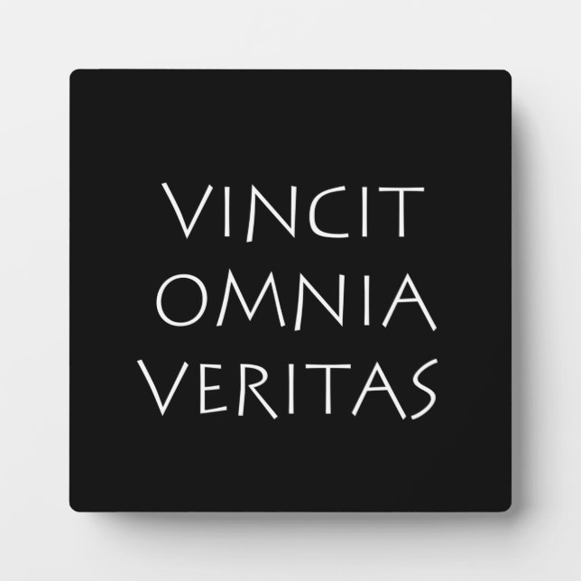 Placa Expositora Vincit omnia veritas (Frente)