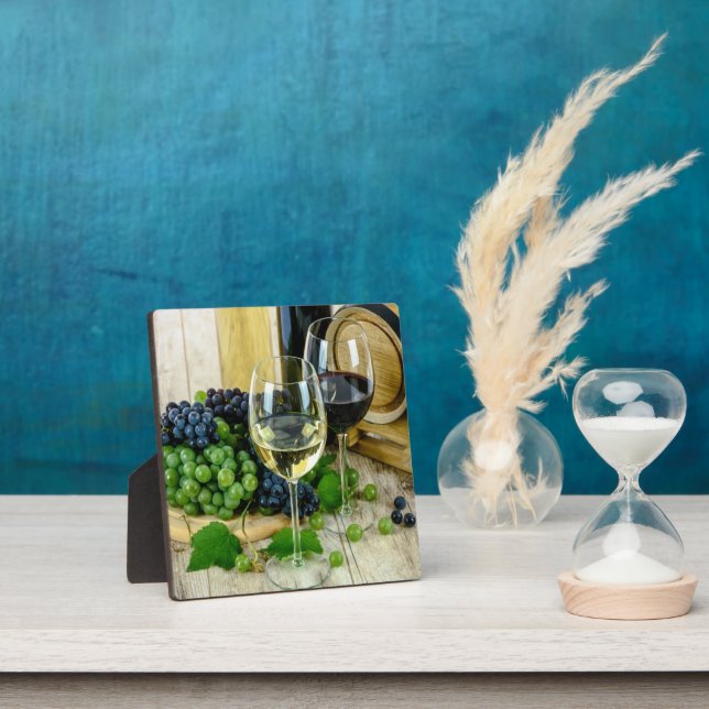 Placa Expositora Vino fino, envejecido a la perfección, (in situ)