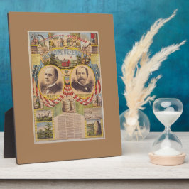 Placa Expositora Vintage Campaña Presidencial Fiesta Republicano