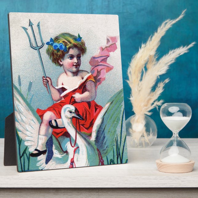 Placa Expositora Vintage Devil Child & Swan (Lado)