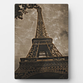 Placa Expositora Vintage Eiffel Tower Plaque
