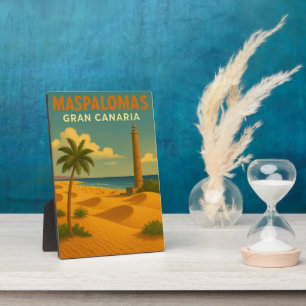 Placa Expositora Vintage Maspalomas Gran Canaria
