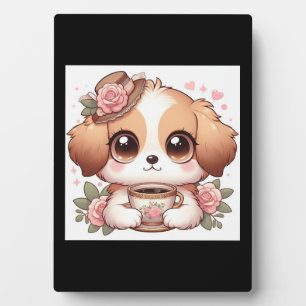 Placa Expositora Vintage Puppy con Té