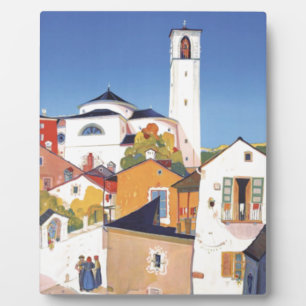 Placa Expositora Vintage Ticino Tessin Canton Suiza