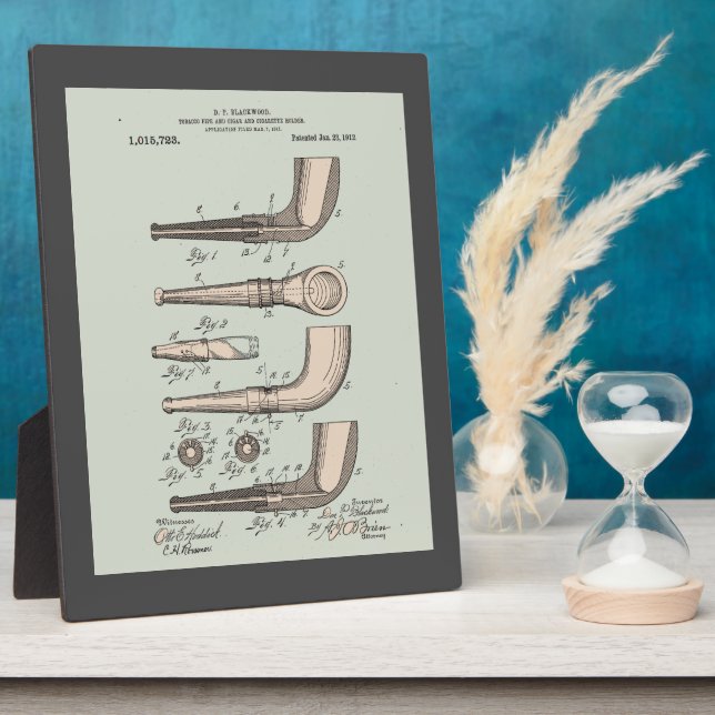 Placa Expositora Vintage Tobacco Pipe (Lado)