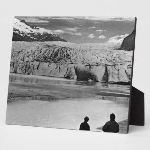 Placa Expositora Vintage USA Alaska Mendenhall glaciar Juneau 1970