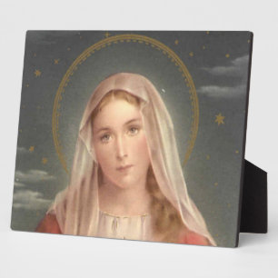 PLACA EXPOSITORA VIRGIN MARY
