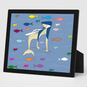 PLACA EXPOSITORA VIRGIN MERMAID BENDECIDO