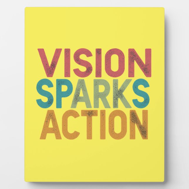 Placa Expositora VISION SPARKS ACTION 💕 💕 estallido 💕 💕 🙏 (Frente)